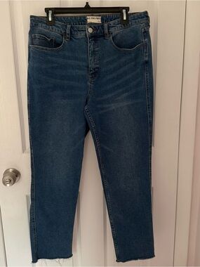 We The Free Crvy High Rise Blue Jeans Size 32